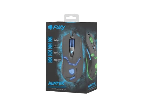 [ИЗЧЕРПАН] FURY Gaming Mouse Hunter 2.0 NFU-1659 6400DPI - Компютър ...